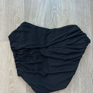 Black slightly cropped corset top like new worn few